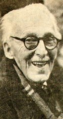 O fundador da Faibra-Fenai, Jornalista Edgard Leuenroth (1881-1968) na senior idade.